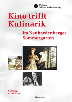 Kino trifft Kulinarik - Neuhardenberg