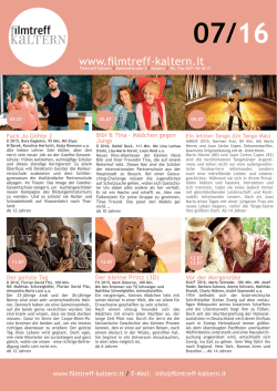 Juli Programm - Filmtreff Kaltern