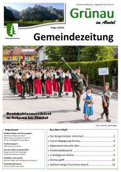Gemeindezeitung - Bürgermeister Zeitung