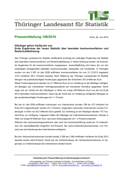 Gl&auml;ubiger gehen h&auml;ufig leer aus Erste Ergebnisse der neuen