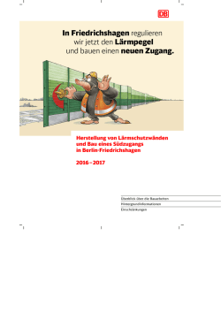 Herstellung von Lärmschutzwänden und Bau