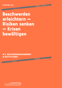 Jahresbericht 2015
