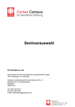 Diese Seminar-Auswahl als PDF erstellen | Druckversion - Fort