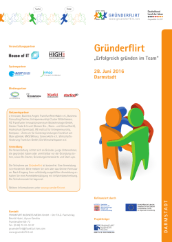 Gr&uuml;nderflirt - Frankfurt Business Media
