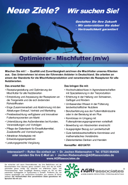 Optimierer - Mischfutter (m/w) - AGRI