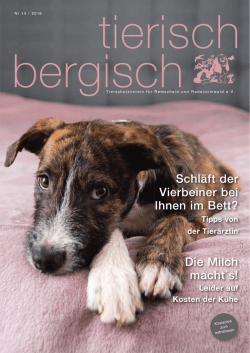 tierisch bergisch Ausgabe 14 – 2016