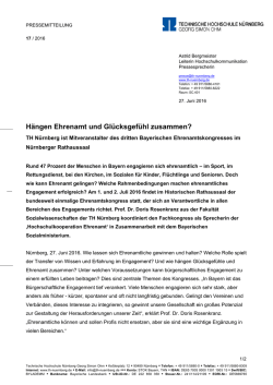 H&auml;ngen Ehrenamt und Gl&uuml;cksgef&uuml;hl zusammen?