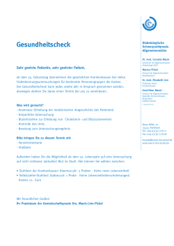 Gesundheitscheck - Praxis Marck Linn Pickel, Gießen