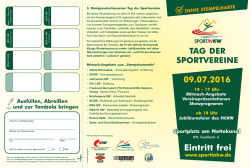 3. Tag der Sportvereine