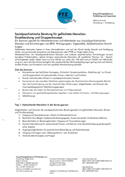 Sozialpsychiatrische Beratung für geflüchtete