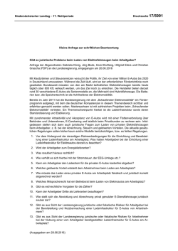 Drucksachen allgemein - Nieders&auml;chsischer Landtag
