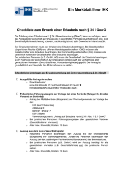 Ein Merkblatt Ihrer IHK - IHK Bonn/Rhein-Sieg