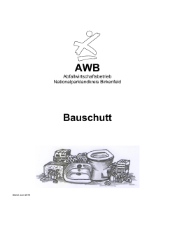 Bauschutt - Abfallbetriebe des Landkreises Birkenfeld