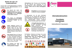 Informationsbrosch&uuml;re - Gefahrstoffzentrum Kaiserslautern