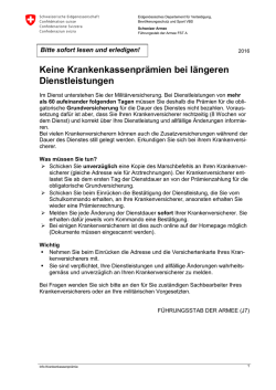 Info Krankenkassenpr&auml;mie