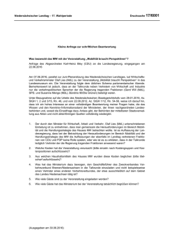Drucksachen allgemein - Nieders&auml;chsischer Landtag