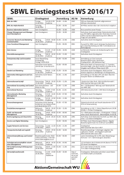 SBWL_Einstiegstest WS 201617