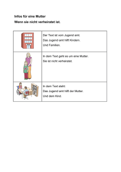 Infos f&uuml;r eine Mutter Wenn sie nicht verheiratet ist.
