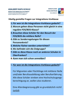 Häufig gestellte Fragen zur Integrations