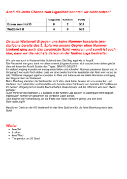 26.06.2016 8. MS-Spiel Wattenwil B