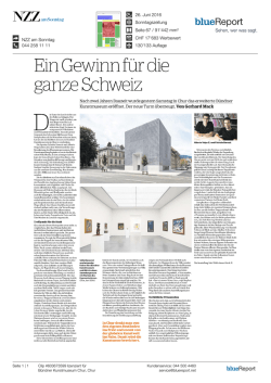Ein Gewinn f&uuml;r die ganze Schweiz