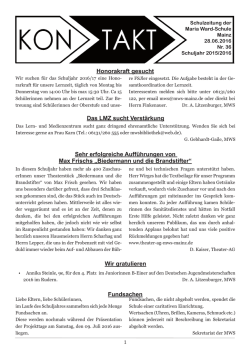 Honorakraft gesucht Sehr erfolgreiche Auff&uuml;hrungen von Max Frischs