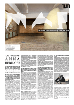 heringer - Fakult&auml;t f&uuml;r Architektur