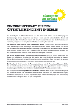 EIN ZUKUNFTSPAKT F&Uuml;R DEN &Ouml;FFENTLICHEN DIENST IN BERLIN