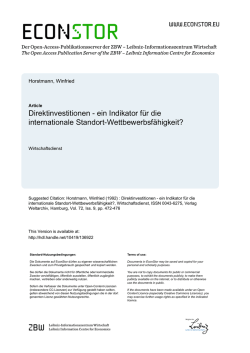 Direktinvestitionen