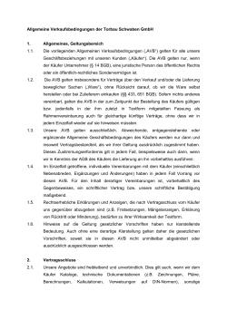 Allgemeine Verkaufsbedingungen für Unternehmen