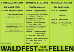 Waldfest 2016