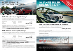 40 JAHRE 40% nAC - BMW Euler Group