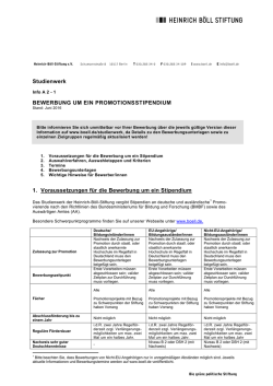 Informationen zur Bewerbung: Infoblatt A2-1 - Heinrich-B&ouml;ll