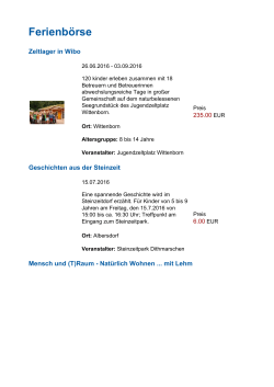 Angebote von DLRG-Jugend S.-H. - Ferienbörse Schleswig