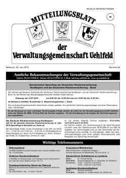 KW 26-2016 - Verwaltungsgemeinschaft Uehlfeld