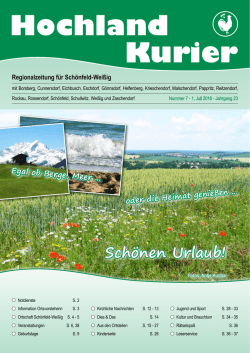 Hochlandkurier Juli 2016