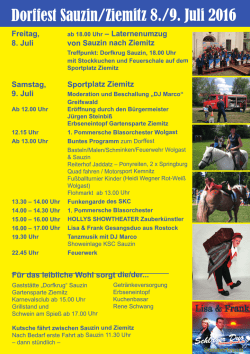 Dorffest Sauzin 2016