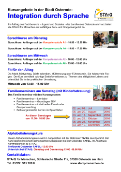 Integration durch Sprache