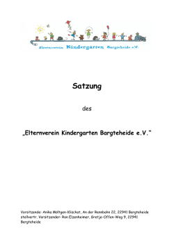 Satzung - Elternverein-Kiga