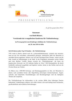 PRESSEMITTEILUNG - Deutsche Bischofskonferenz
