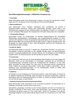 Durchf&uuml;hrungsbestimmungen 3. Mittelrhein-Company-Cup