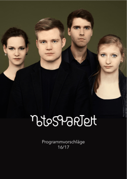 Programme 16/17 - Notos Quartett