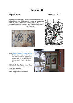 Haus Nr. 34 Entwurf