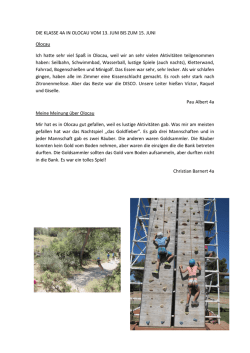 DIE KLASSE 4A IN OLOCAU VOM 13. JUNI BIS ZUM 15. JUNI
