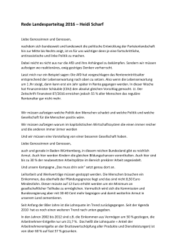 Rede Landesparteitag 2016 – Heidi Scharf