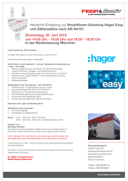 Donnerstag, 30. Juni 2016 von 14:00 Uhr