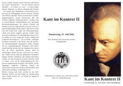 Kant im Kontext II Kant im Kontext II