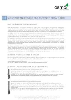 montageanleitung multi-fence frame tor