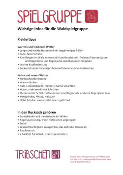 Infos Waldspielgruppe