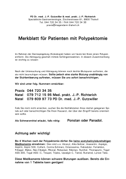Polypektomie Merkblatt deutsch